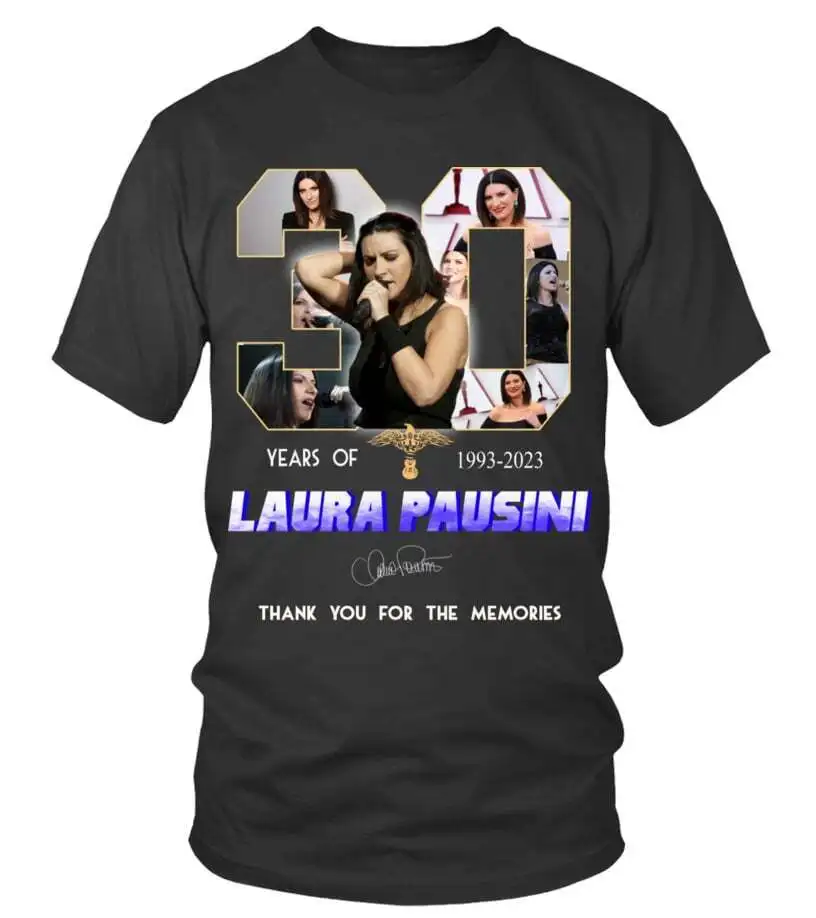 NEW Laura Pausini 30 Years Of 1993-2023, Classic Shirt Vintage Trending S-5XL