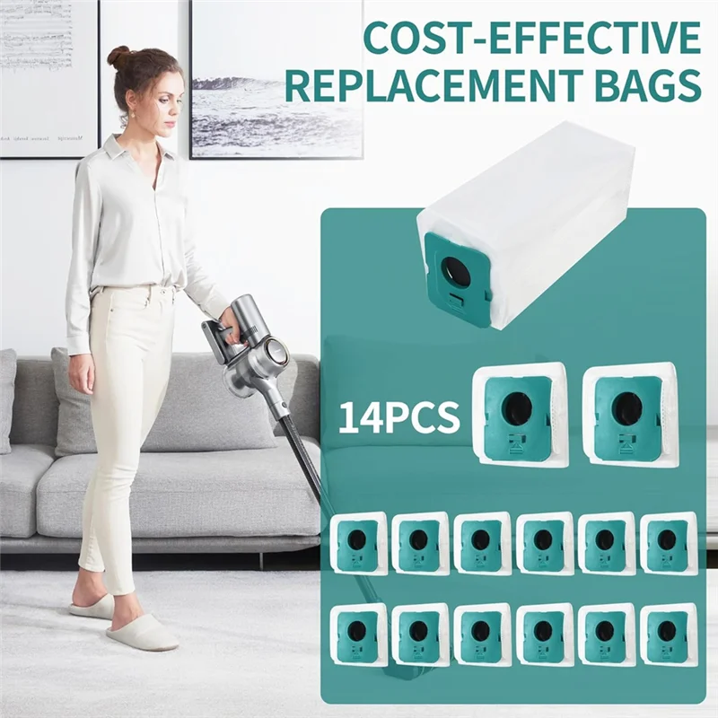 

ABRO-Vacuum Cleaner Bags For Samsung Bespoke Jet VCA-ADB95, Replacement Filter Bag Set, Disposable Replacement Bags