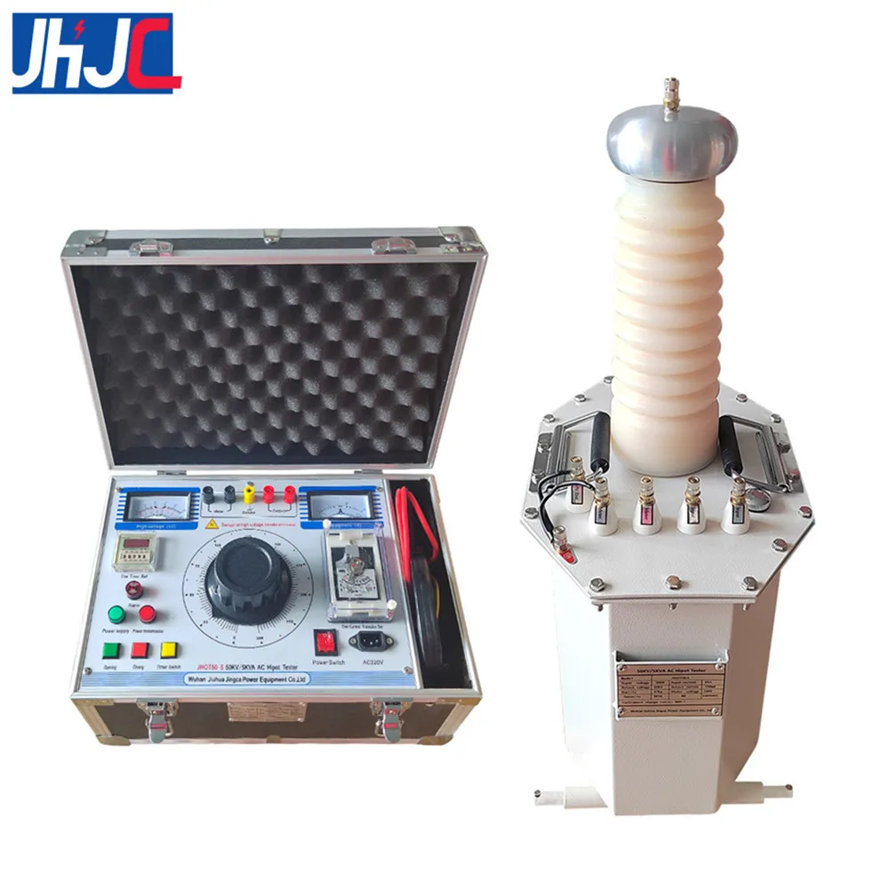 JHOT50-5 50kV/5kVA AC Test Equipment High Voltage AC Hipot Tester Oil Type Transformer HV Test Machine AC Hipot Tester