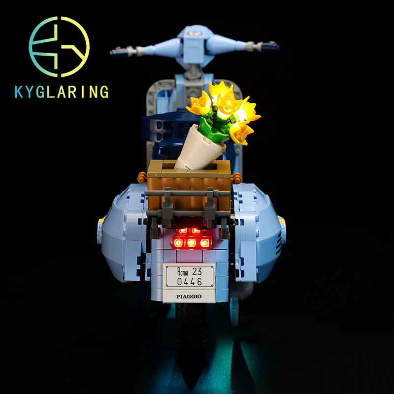 Kyglaring Set di illuminazione a Led giocattoli fai-da-te per Creator Expert 10298 Vespa 125 blocchi per motociclette solo Kit di illuminazione incluso