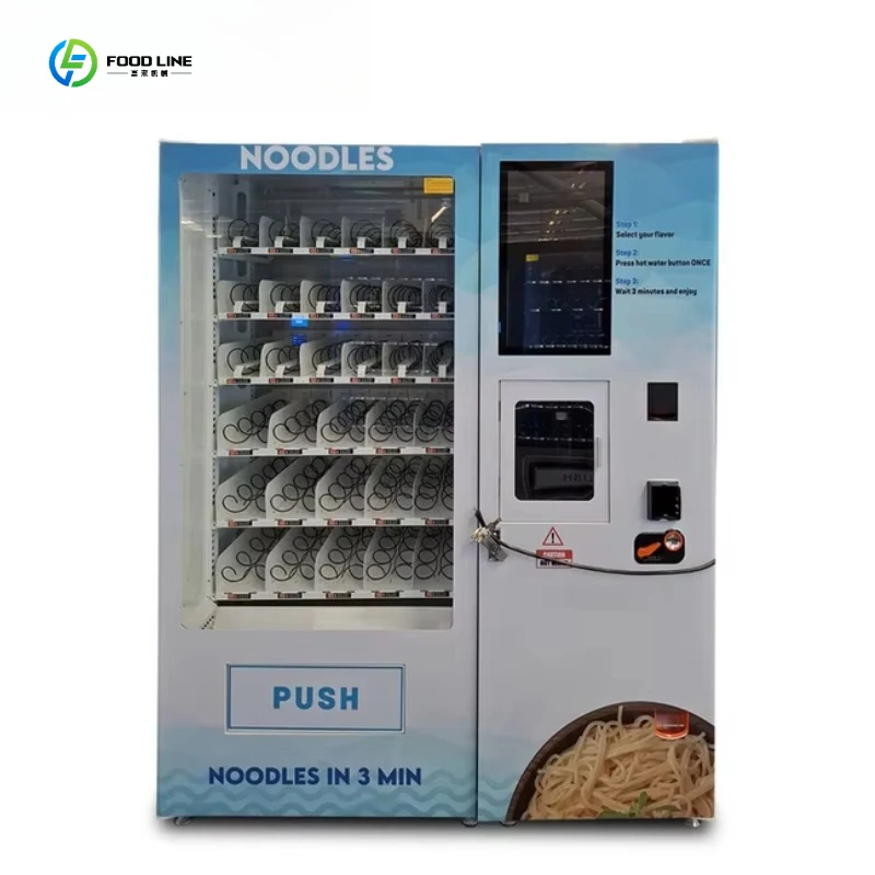 FL Customized New Design Smart Ramen Vending Machine with Inventory Alert & Material Level Sensor for Stable Operation