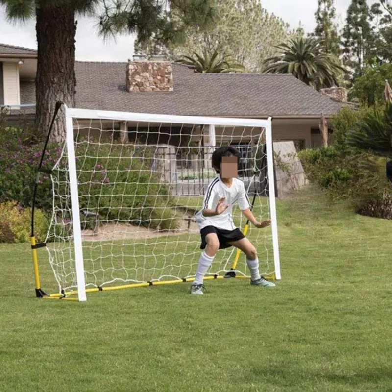 12x6ft Steel Tube Soccer Goal, Foldable with 420D Oxford Bag, for Kids Training