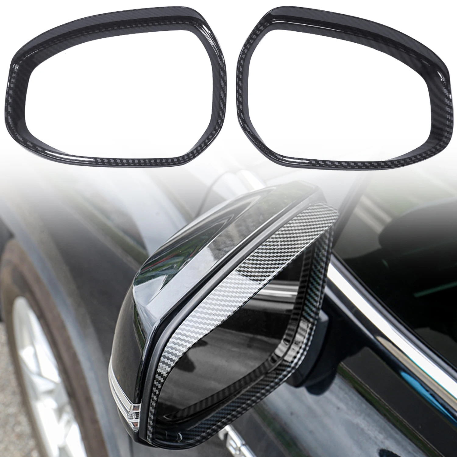 

for Toyota C-HR CHR AX20 2024 2025/ Crown 2023 2024 2025 ABS Rear View Mirror Visor Cover Trim 2PCS Car Accessories