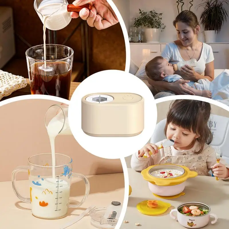 Electric Milk Shaker Bottle Automatic Kids Bottle Mixer Baby Bottle Shaker Bottle Warmer 3 Mixing Modes Milk Bottle Shaker Low