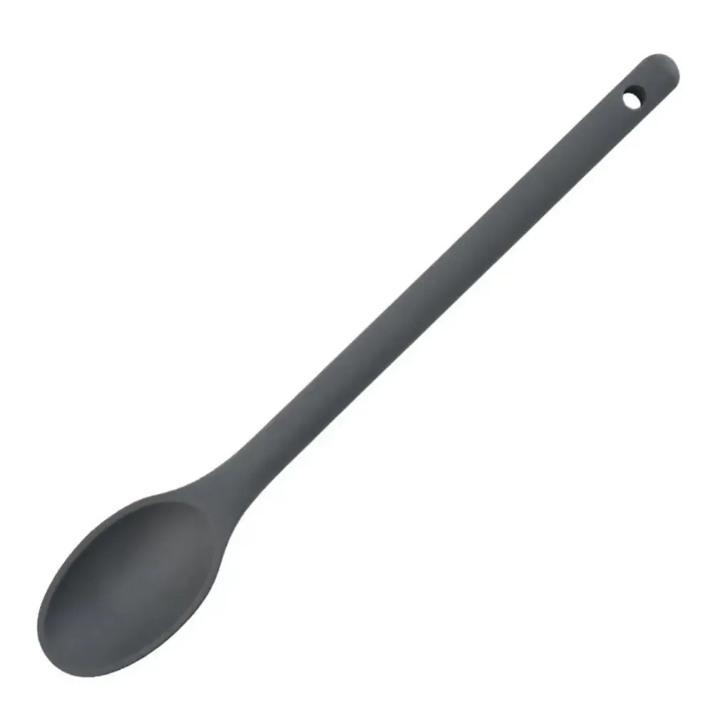 1Pc Silicone Mixing Spoon Nonstick Kicthen Spoon Baking Spoon for Cooking Stirring Mixing and Serving