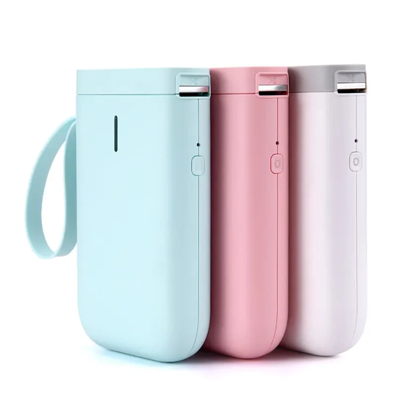 Mini Thermal Label Sticker Printer Inkless Portable Pocket Maker 12-15mm for Mobile Phone Machine Multi-Languages Mini Gift New