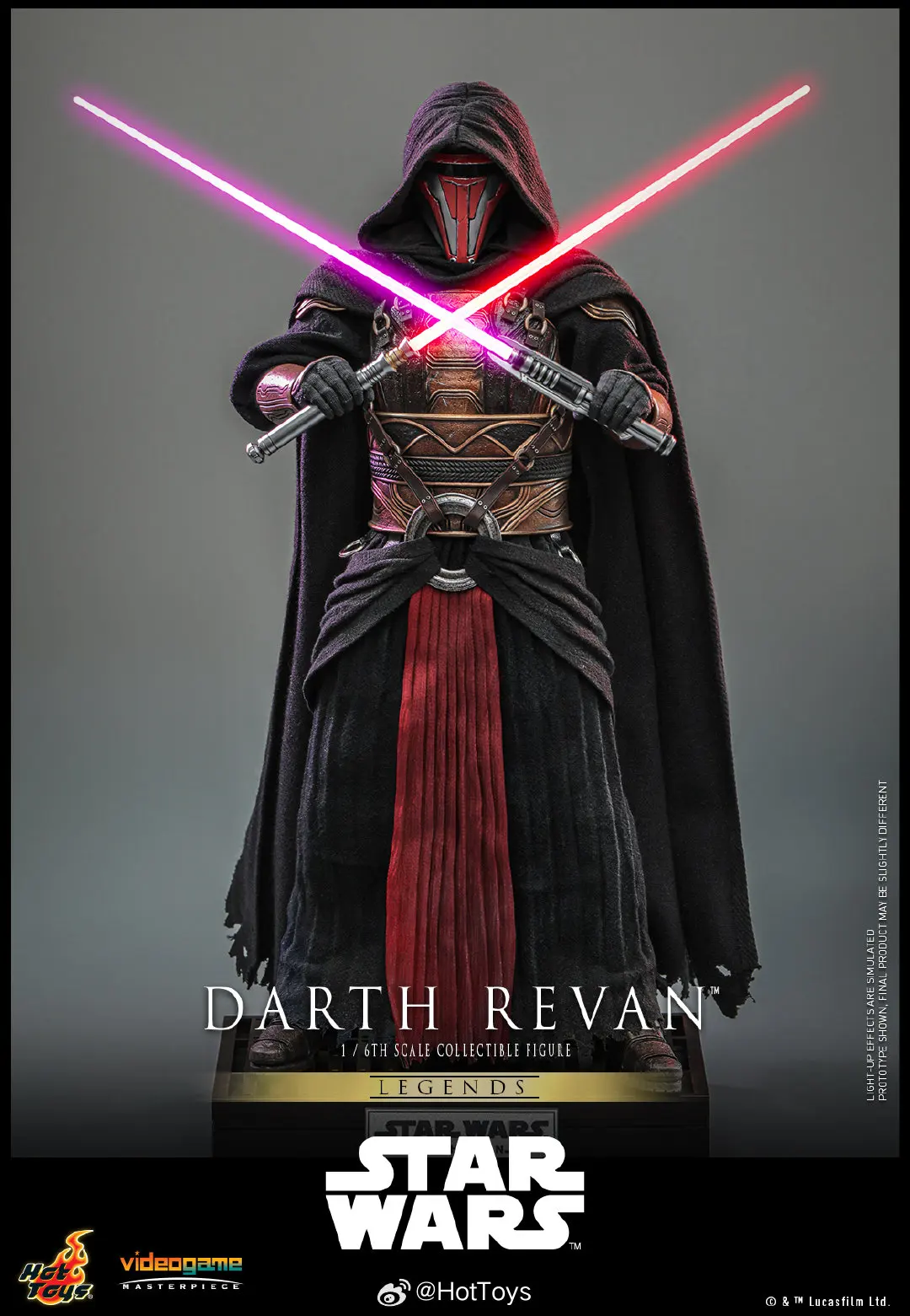 In Stock HOTTOYS VGM62 1/6 Scale Darth Revan Star Wars: Knights of the Old Republic Full Set 12'' Male Soldier Action Figure Toy