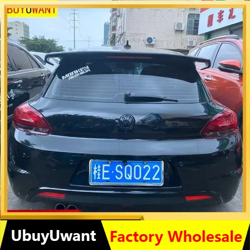 EPFBSQP For Volkswagen VW Scirocco 2015-2019 (Not For R) VOTEX Style Scirocco FRP/Carbon Fiber Rear Roof Lip Wing Spoiler