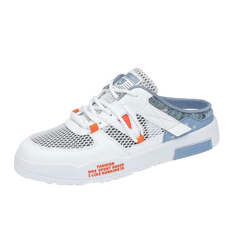 

Designer men's shoes large-sized anti-slip breathable casual sports shoes semi-slippers loafers walking flats Casual sneakers
