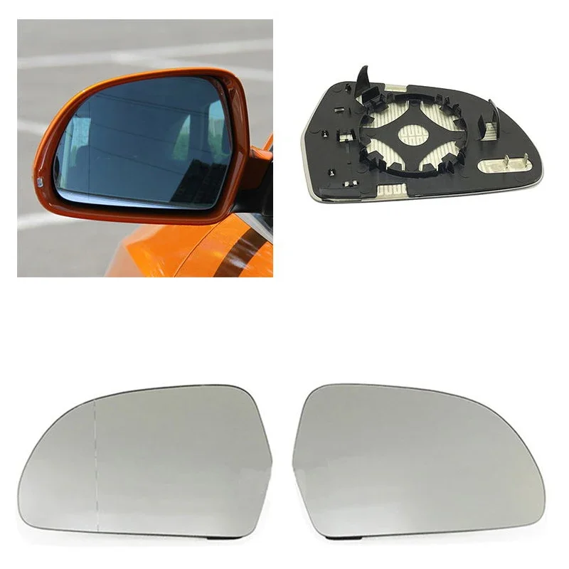 

Auto Left Right Heated Wing Rear Mirror Glass For AUDI A4 B8 2009-2012 A6 C6 2009-2011 Q3 2013-2018 8T0857535E 8T0857536E