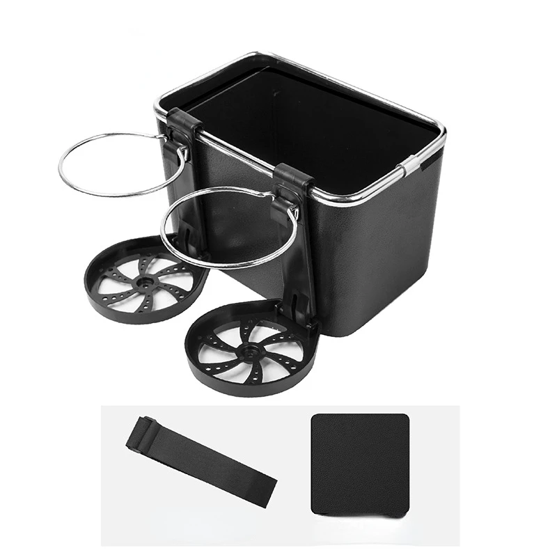CarStorage Box with Simple and Creative Design Foldable Multi-functional Water Cup Holder Tissue Box Car Armrest Box Storage Box