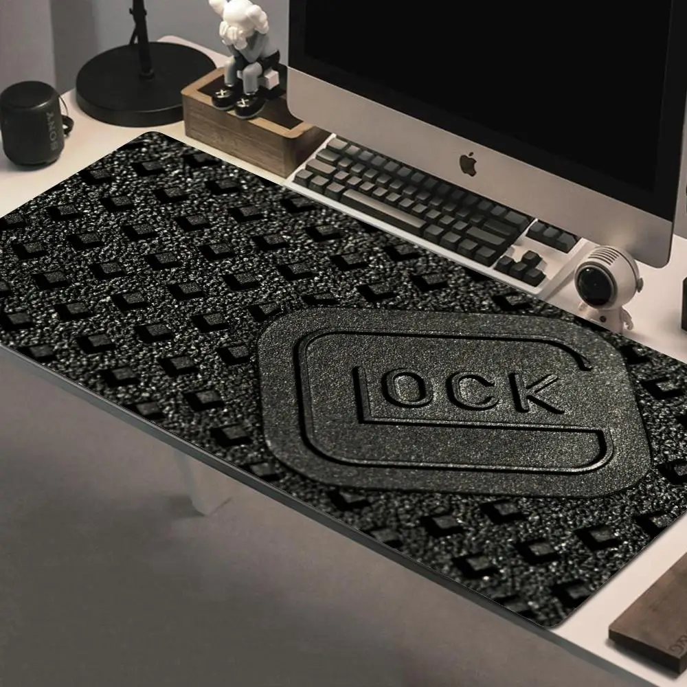 

Glock Handgun Logo Mouse Pad 90x40 cm Kawaii Desk Mat Xxl Pc Gamer Gaming discount Computer Offices Mousepad Keyboard