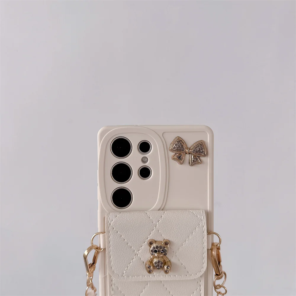 3D Niedliche Bären-Brieftaschenhülle mit Umhängeband für Samsung Galaxy S26 Ultra S25 Edge S24 S23 S22 S21 Plus S20 FE A17 A07 A56 A36 A26 A16 A55 – Detail 7