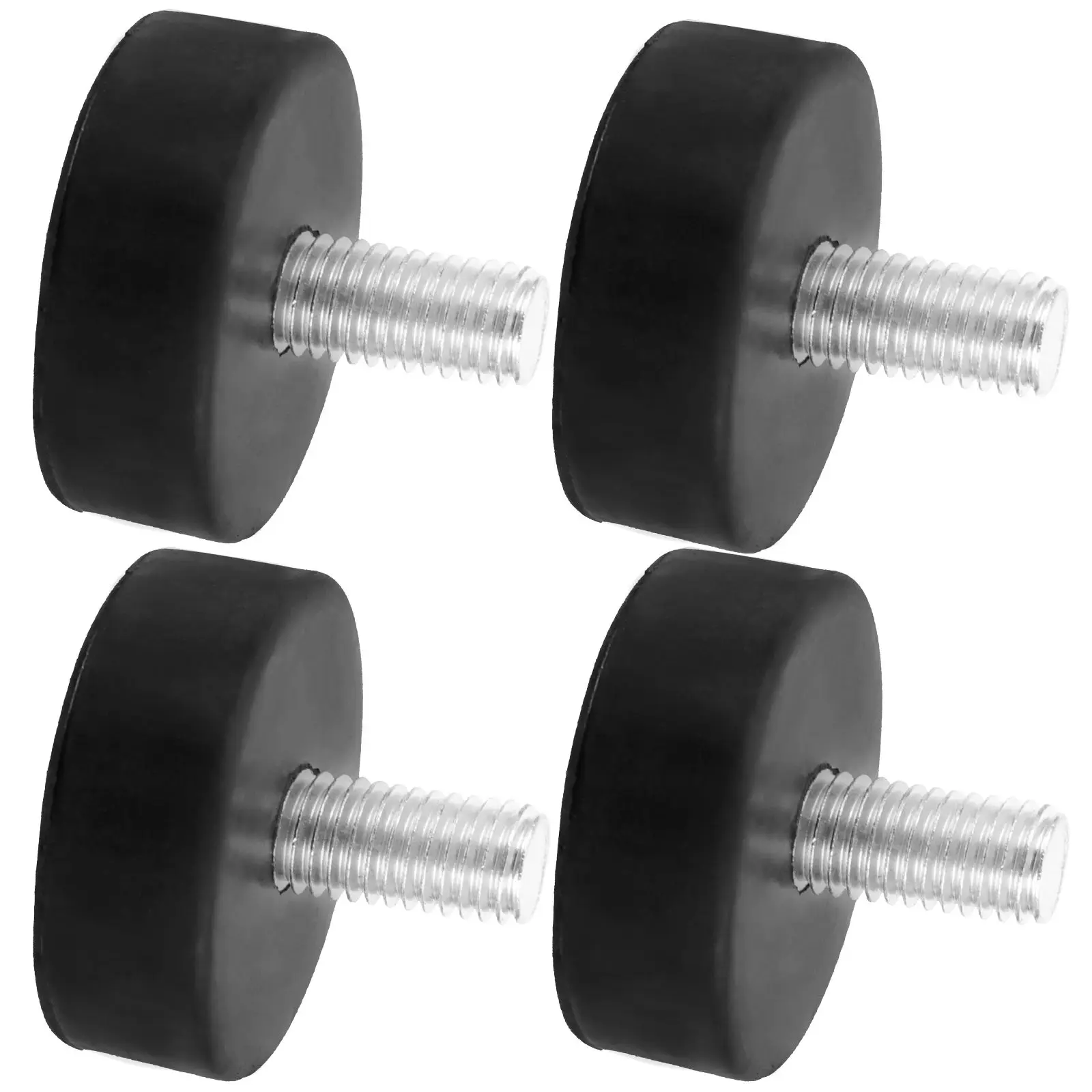 4 Pcs Adjustable Rubber Feet Furniture Levelers Table Leg Levelers Heavy Duty Anti Slip Screw On M10 20mm