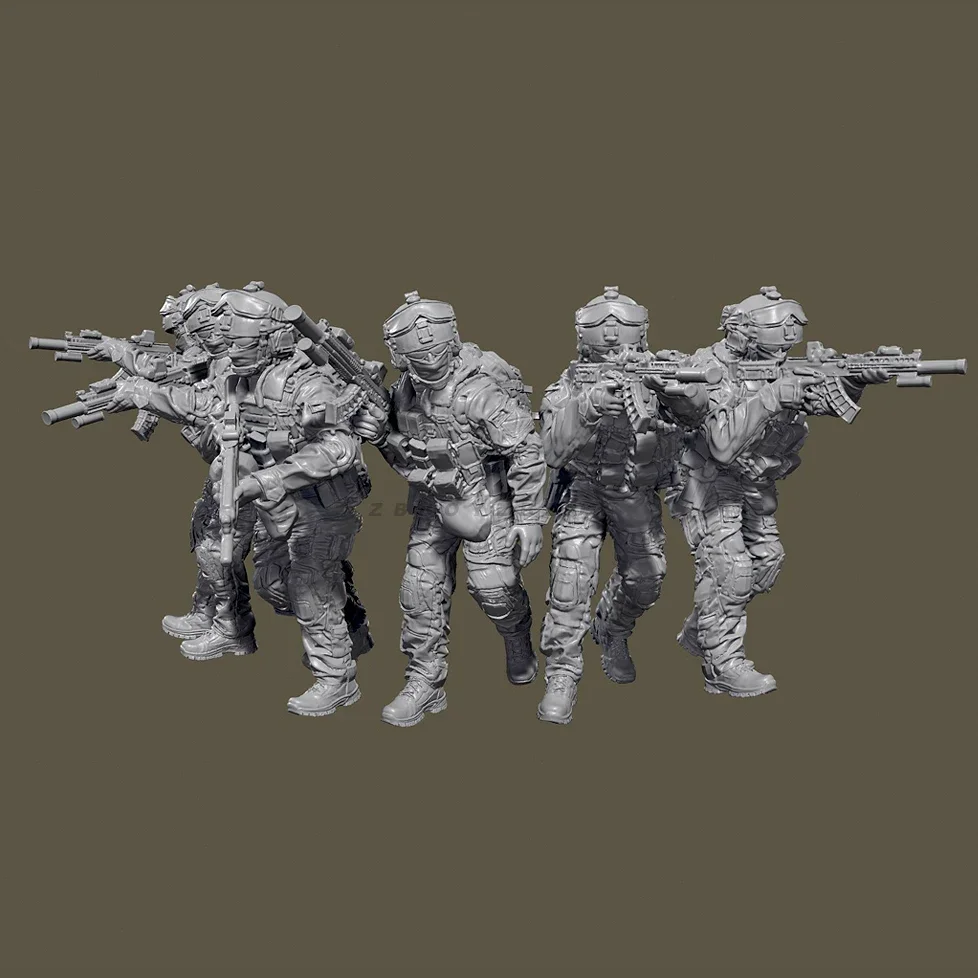 38mm 50mm Resin Soldier model kits figure colorless and self-assembled 3D Printing  TD-6899/3D