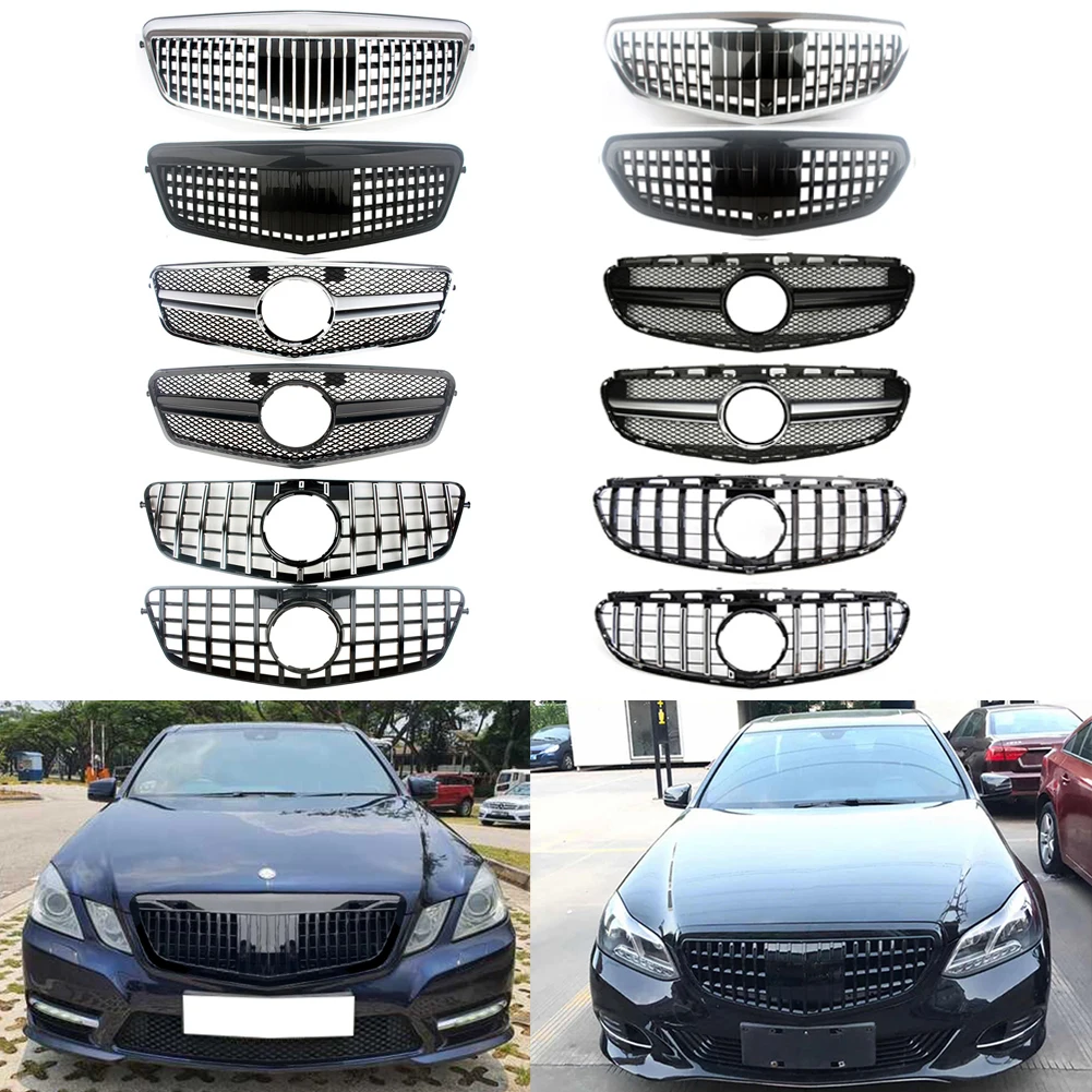 

Panamerica GTR Grille Front Vertical Grill For Mercedes-Benz E-Class W212 E300 E350 E400 E550 E55 2009-2013 2014-2016