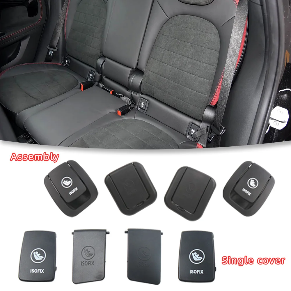 Car Rear Child Seat Anchor ISOFIX Cover Accessories For BMW MINI R55 R56 R57 JCW F55 F56 Kid Seat Belt Anchor Flap ISOFix Cover