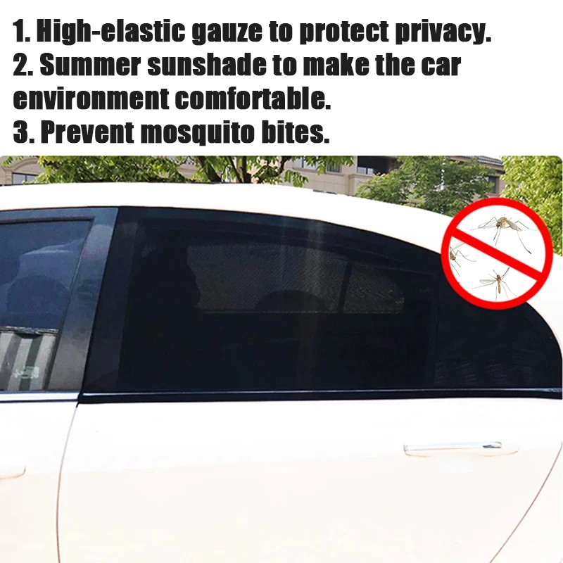 Universal Car Styling Accessories Sun Side Window Shade Curtain Rear Window Cover UV Protection Sunshade Visor Shield image 5