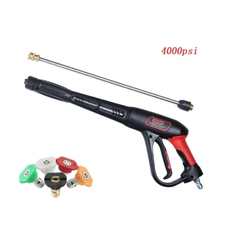High Pressure Water Gun, Extendable Pole for Car Washing & Garden Use, Multi-Nozzle Sprayer with Long Hose