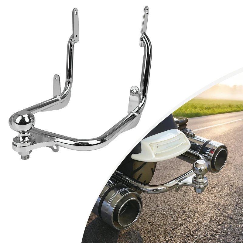 

Аксессуары для мотоциклов, хромированный приемник фаркопа прицепа для Harley Touring Electra Road King CVO Street Glide Road Glide 09-23