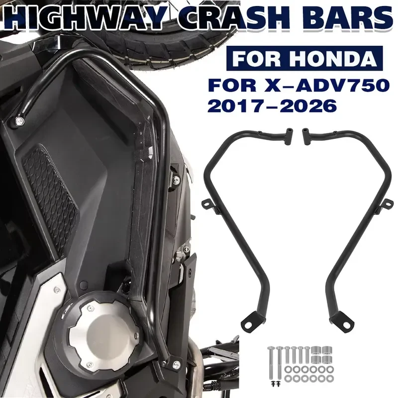 For X-ADV 750 XADV750 2017-2026 Motorcycle Highway Engine Guard Crash Bar Frame Bumper Fairing Protector Bar Stunt Cage