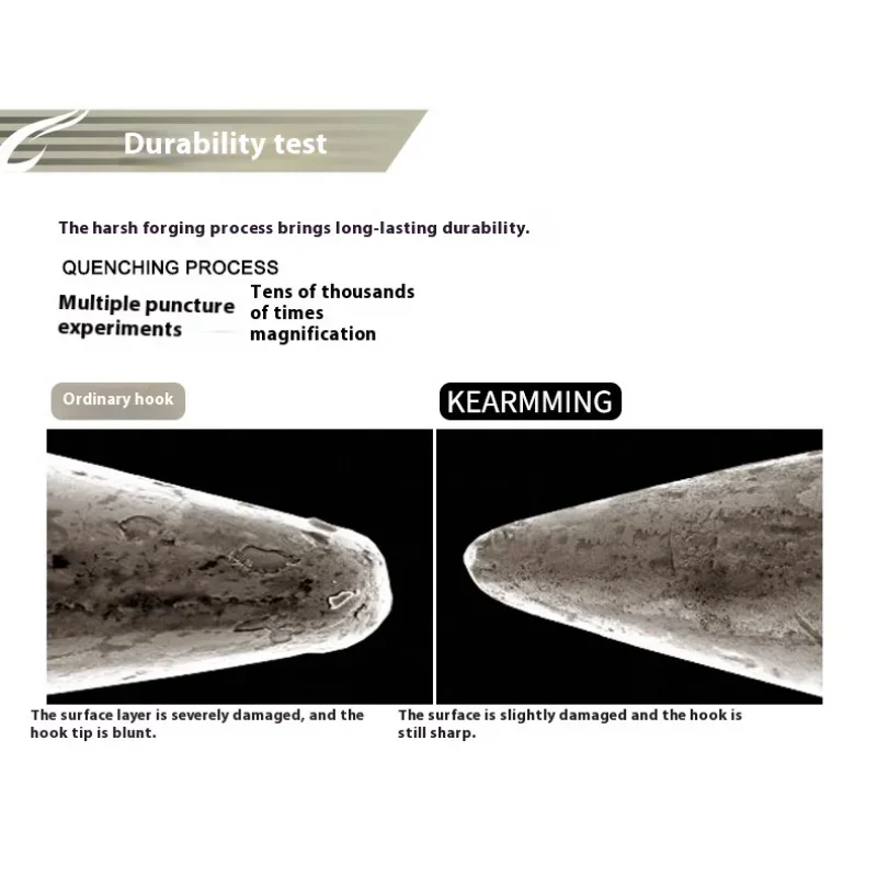 KEARMMNIG 6066-5X-CB Anzuelos Reforzados para Pesca de Mar - imagen 5