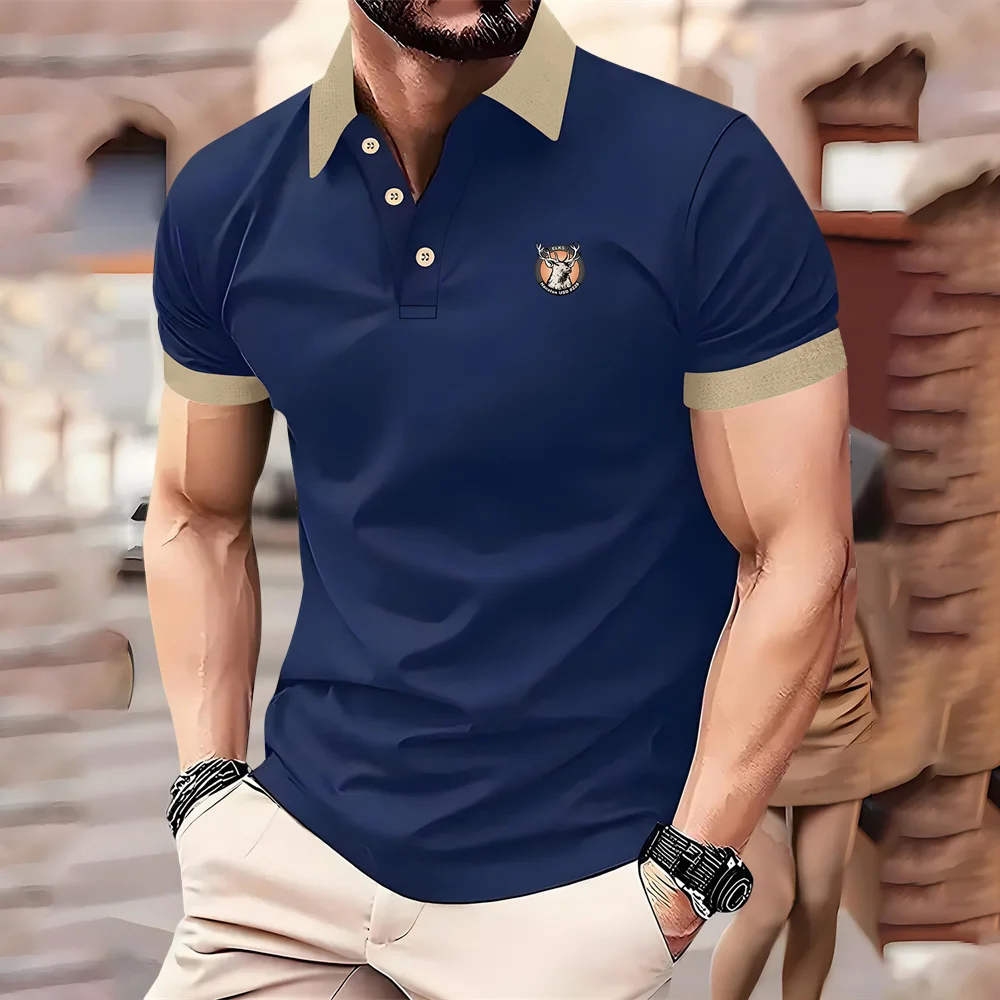New In Tops Tees Men's Polo Shirt Men's Sports Short-sleeved Summer Shirt For Mant High-end Oversized Clothing Polo Shirt Man
