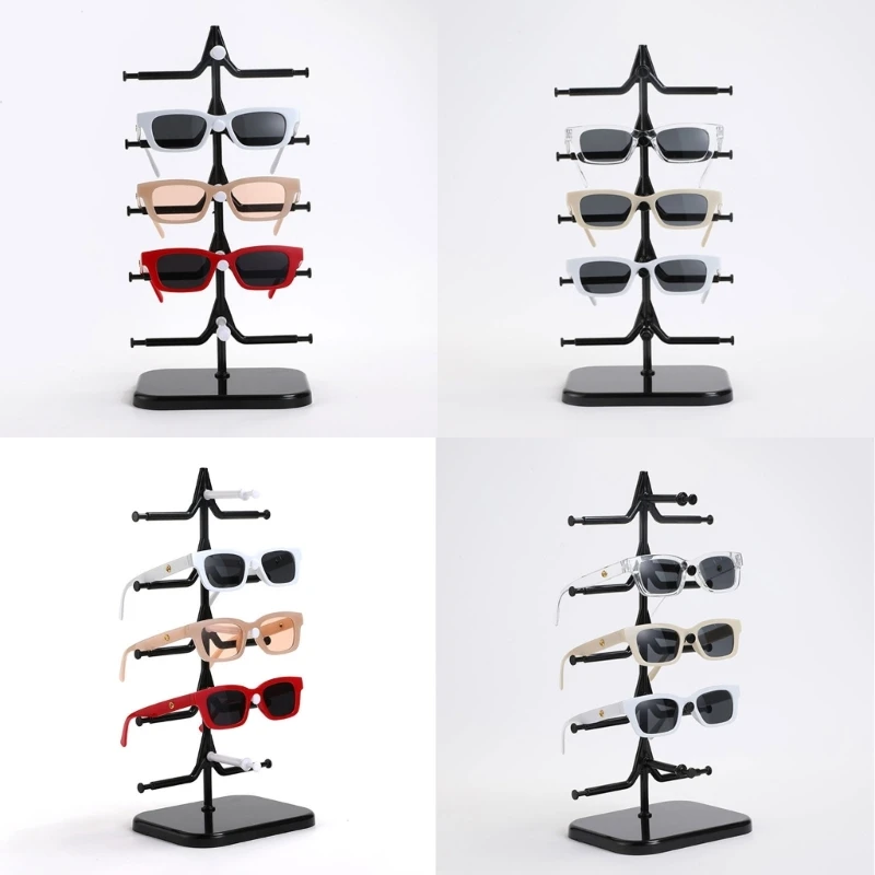 5 Layers Detachable Eyeglass Rack Rotating Mechanism Glasses Display Stand Convenient Eyeglasses Presentation Shelf Y08E