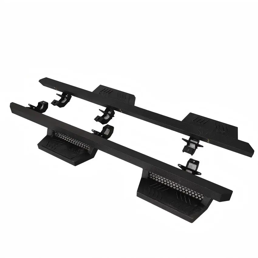 -For Factory-Customized Iron 4x4 Body Side Steps Exterior Modification Accessories for Ford F150 Pickup Trucks%