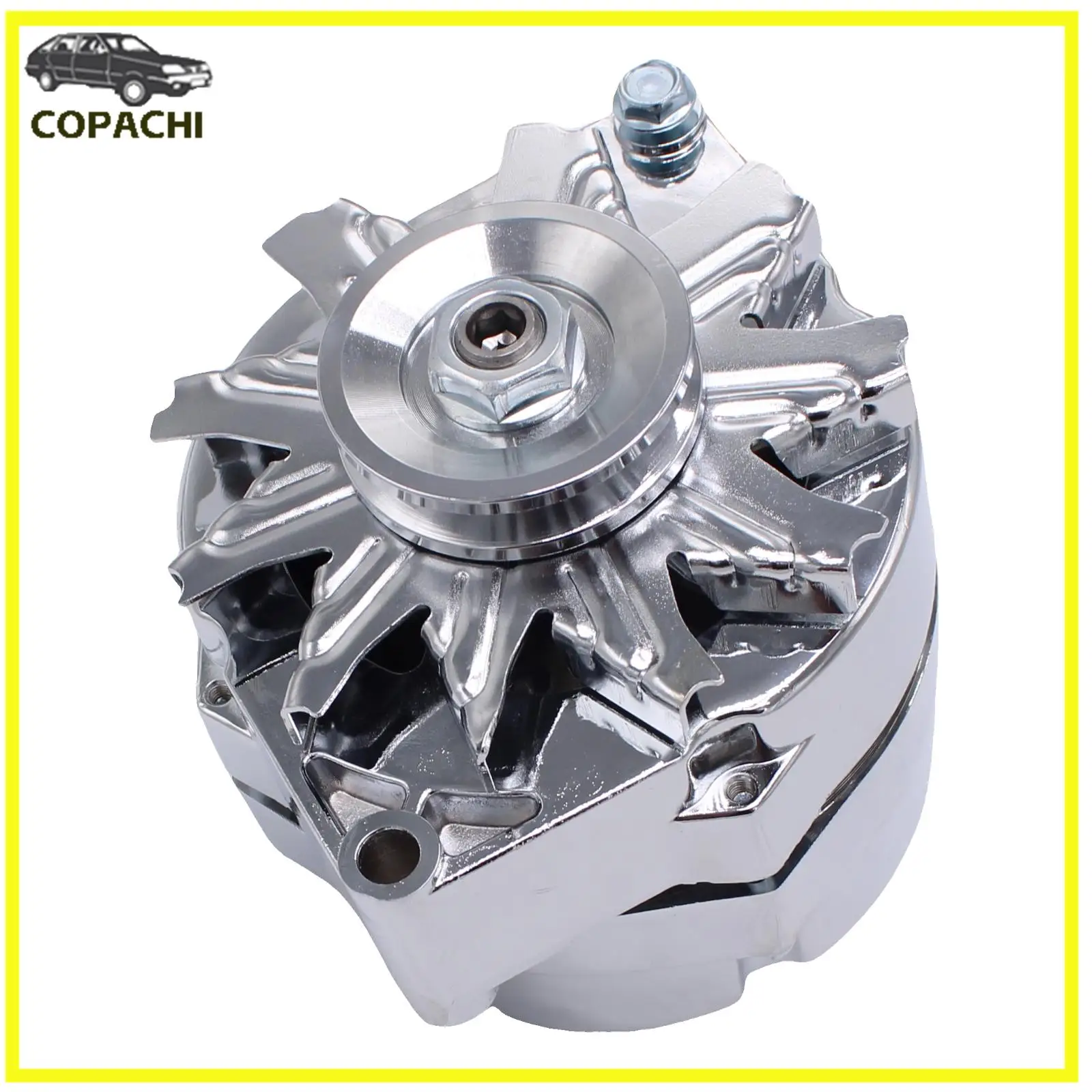

1pc 110Amp Chrome Alternator ADR0335-C For GM 305 350 BBC SBC Engine Car Accessories Parts Replacement