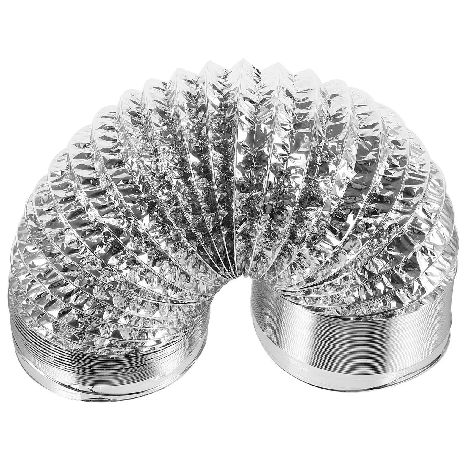 

1 шт. алюминиевый фольгированный воздуховод 2 м, толстый, огнестойкий, для вытяжки, вентиляции, сушилок, систем ОВКВ, кухни, ванной, гроубокса