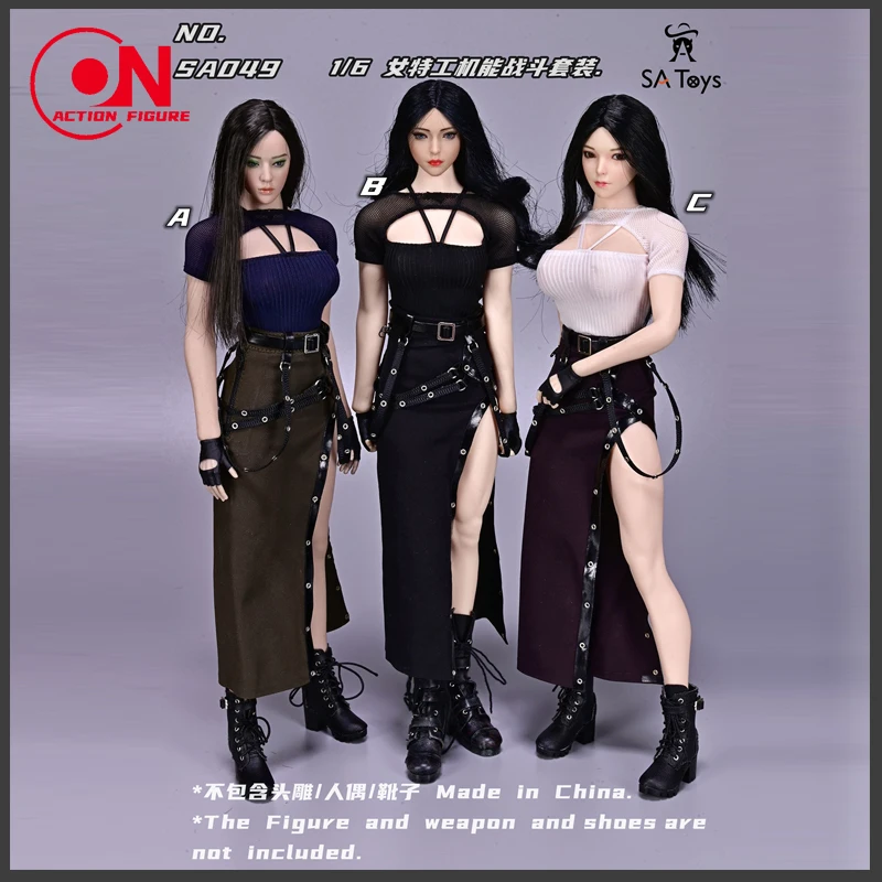 

SATOYS 1/6 SA049 Female Agent Functional Combat Suit Clothes Model Fit 12'' Action Figure Body Dolls In Stock