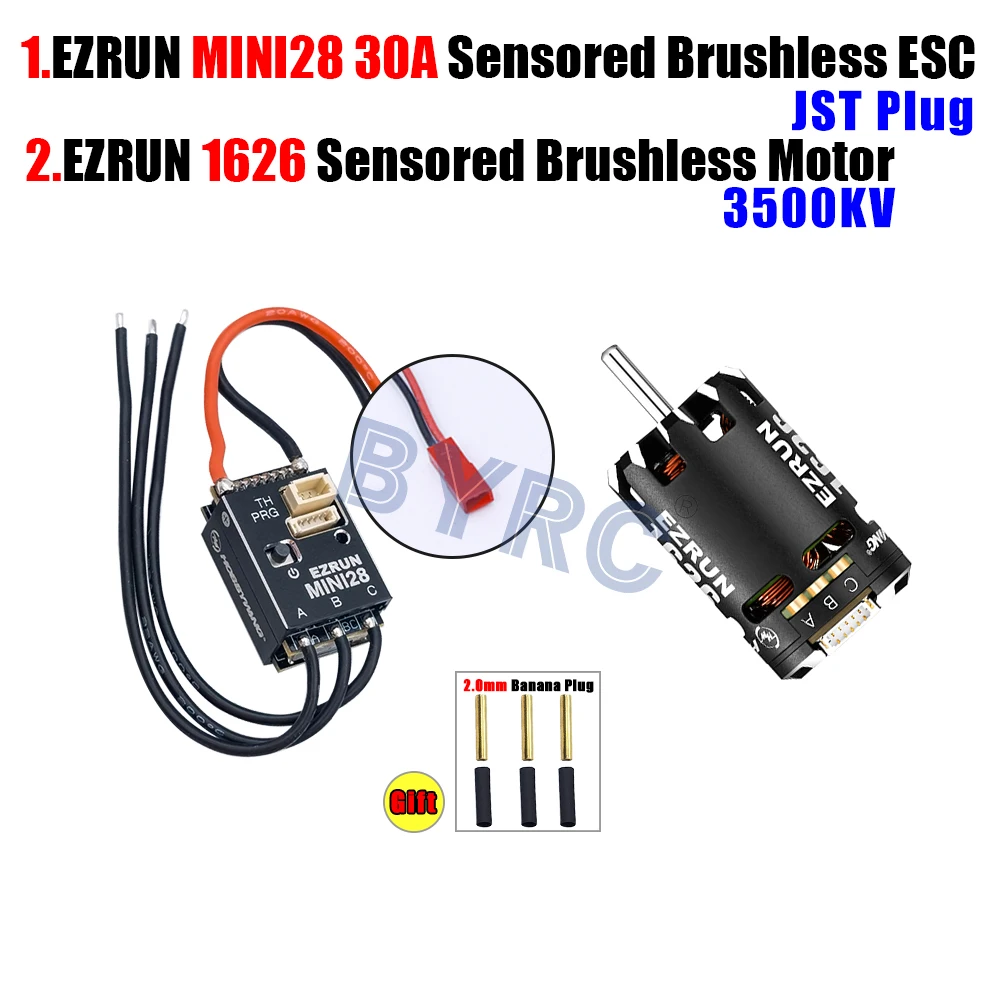Hobbywing EZRUN Mini28 Combo (Mini28 ESC + 1626 SD Motor) For 1/28