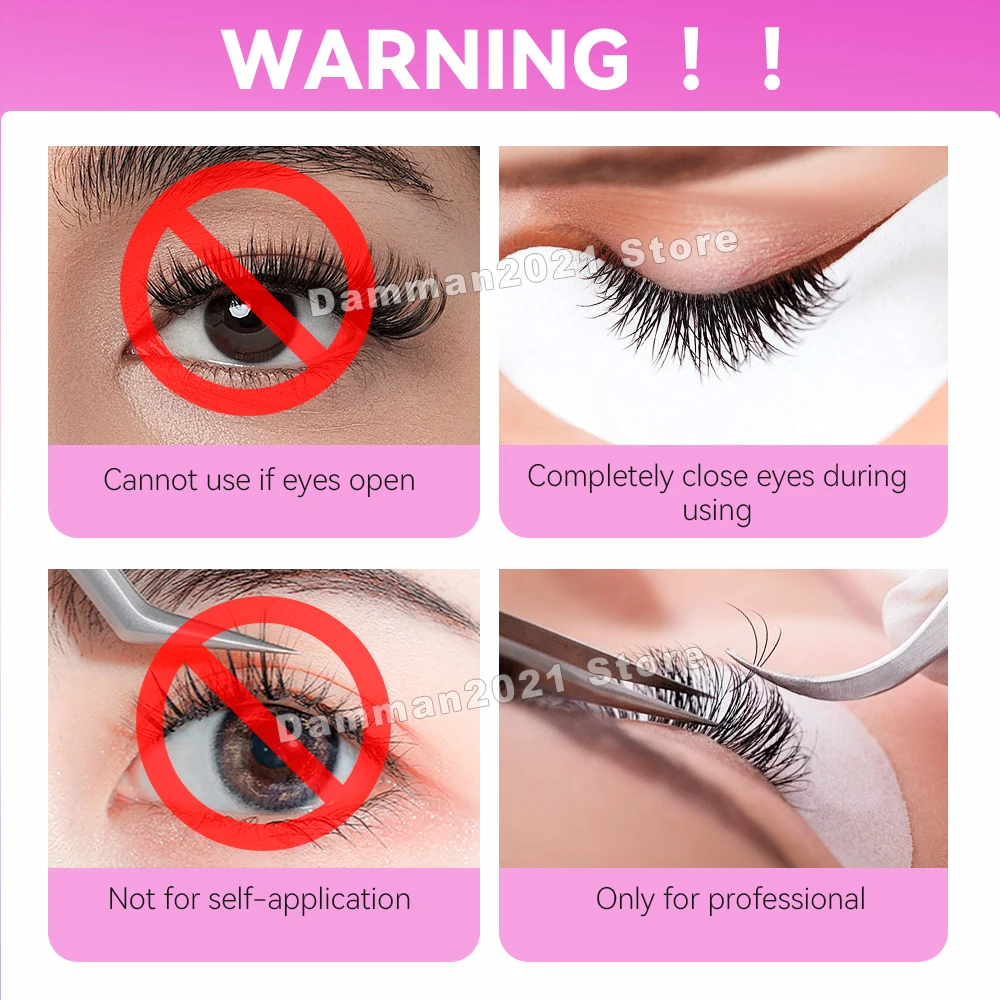 Damman 5/10Pcs 5g Eyelash Remover Cream Professional Eyelash Extension Glue Remover No Irritation Lash Glue Remover Makeup Tools