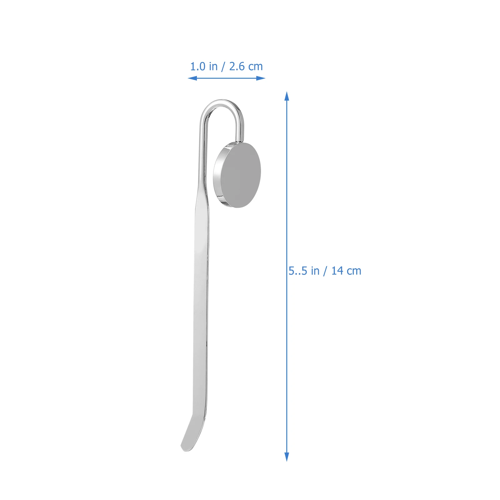 

2 Pcs Metal Bookmark Charm Swan Neck Page Marker Markers Alloy DIY Craft Bookmarks