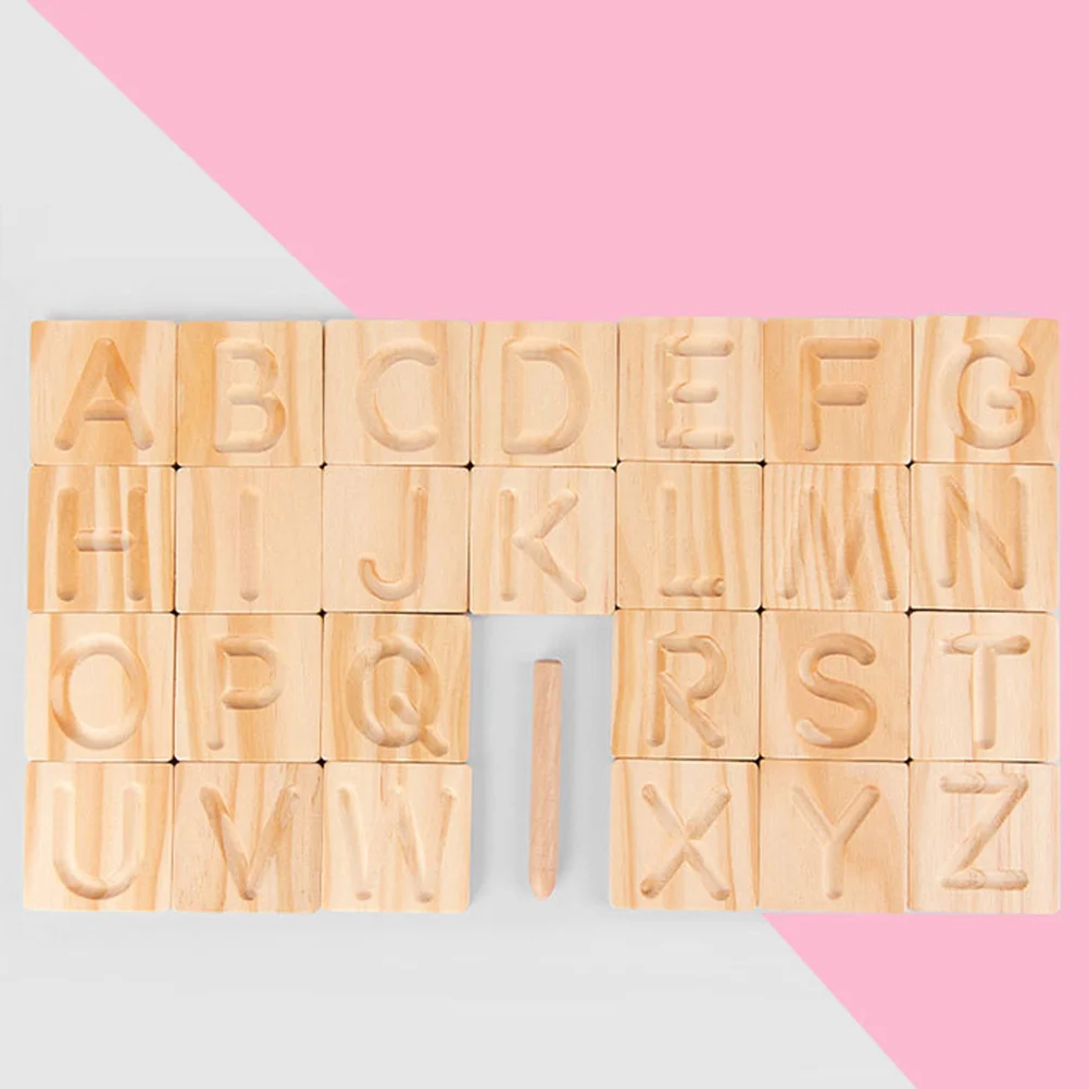 Tableau de pratique GroGruAlphabet pour enfants, jouet de lettre, héros, jouets d'apprentissage précoce, jouets en bois