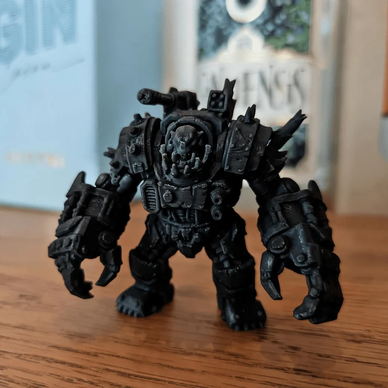 Heavy Armored Sci-fi Mech Miniature for Tabletop Wargaming, Diorama Display, Painting Projects