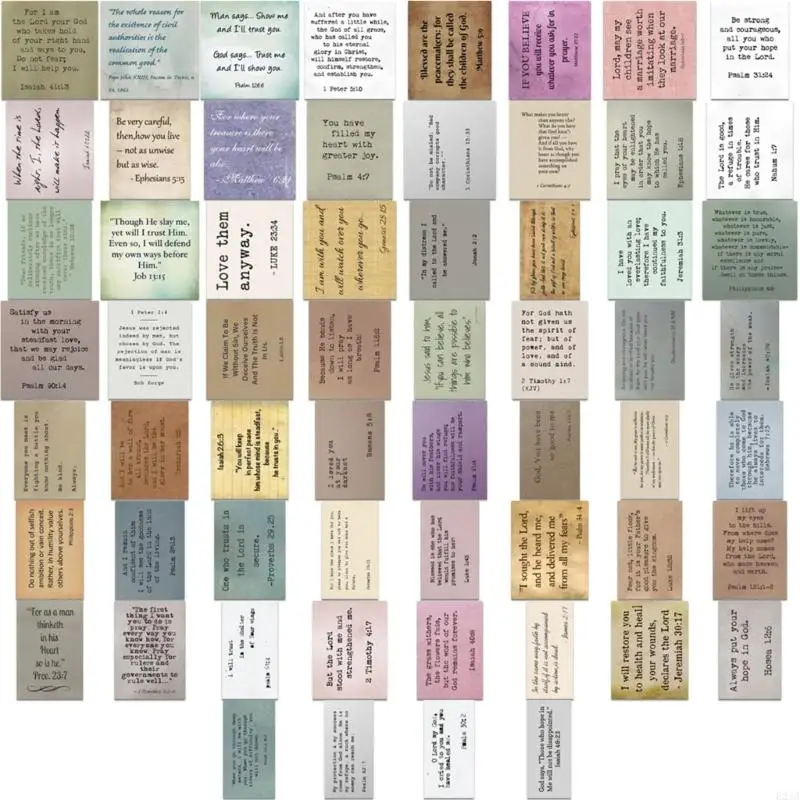 60Pcs Bible Verses Sticker Motivational Aesthetic Sticker for Notebook Laptop