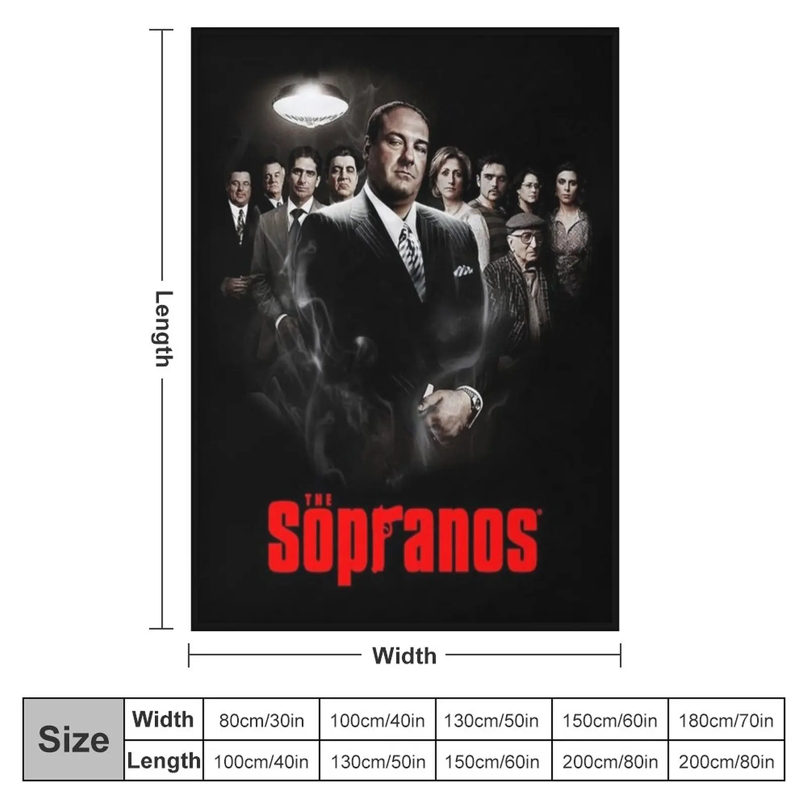 Sopranos Vintage Throw Blanket Sofas Loose Blankets