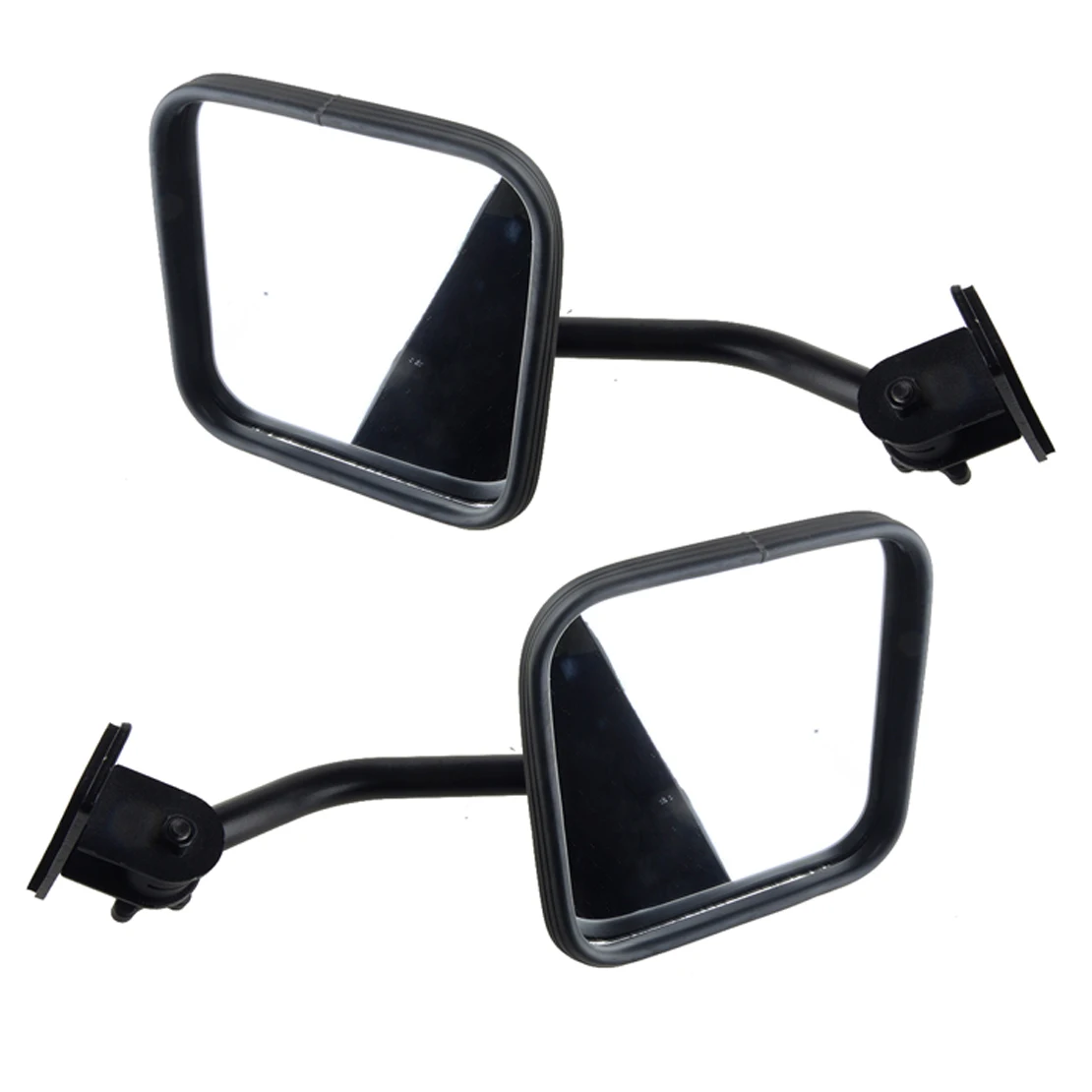 Black 1 Pair Exterior Rear View Door Off Mirror Fit for Jeep Wrangler TJ JK 1997-2009 2010 2011 2012 2013 2014 2015 2016 2017