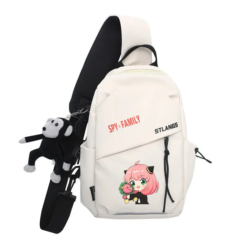 Spy X Family Crossbody Handbag Large Capacity Anime Anya Student Junior High Boys And Girls Elementary School Tutoring Bag Anime
