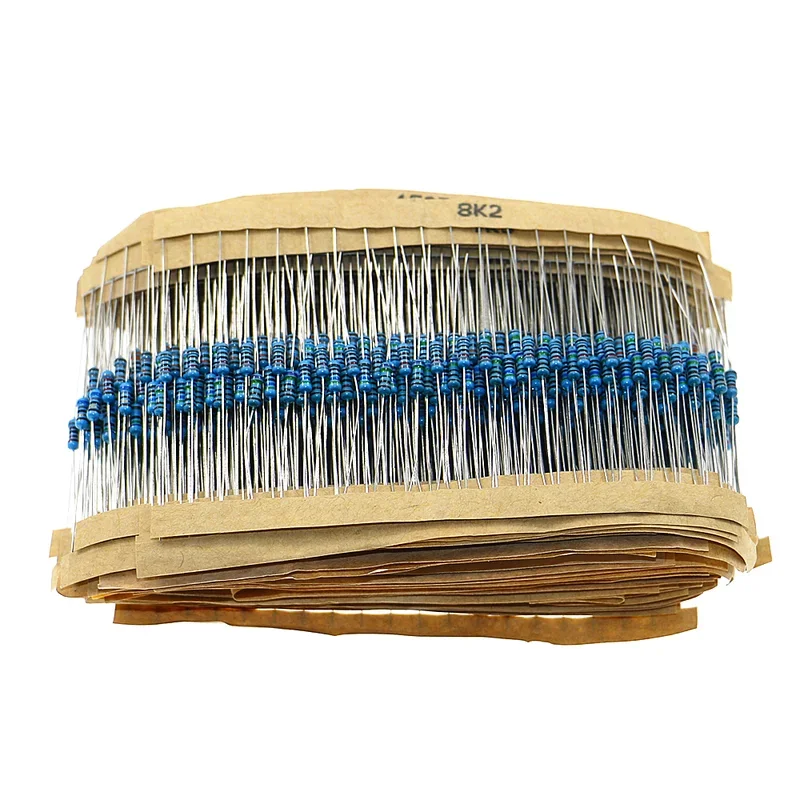 1280 Stück 64 Werte 1/4 W 1 % 1 Ohm-10 m Metallschichtwiderstand Sortiment Kit Box Widerstand Proben Packung