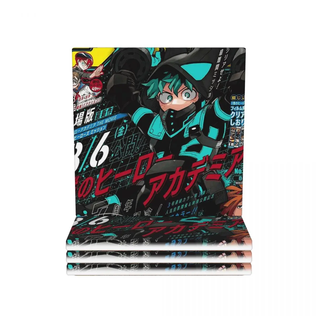 My Hero Academia Coasters Ceramics Mat Decoration And Accessories For Table Utensils For Kitchen Dining Table Mat Coffee Mat