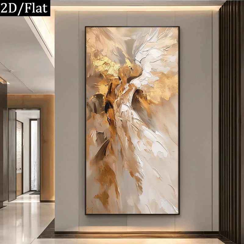2D/Flat Large Minimalist Abstract Pattern Canvas Wall Art- Unframed Modern Neutral Canvas Prints