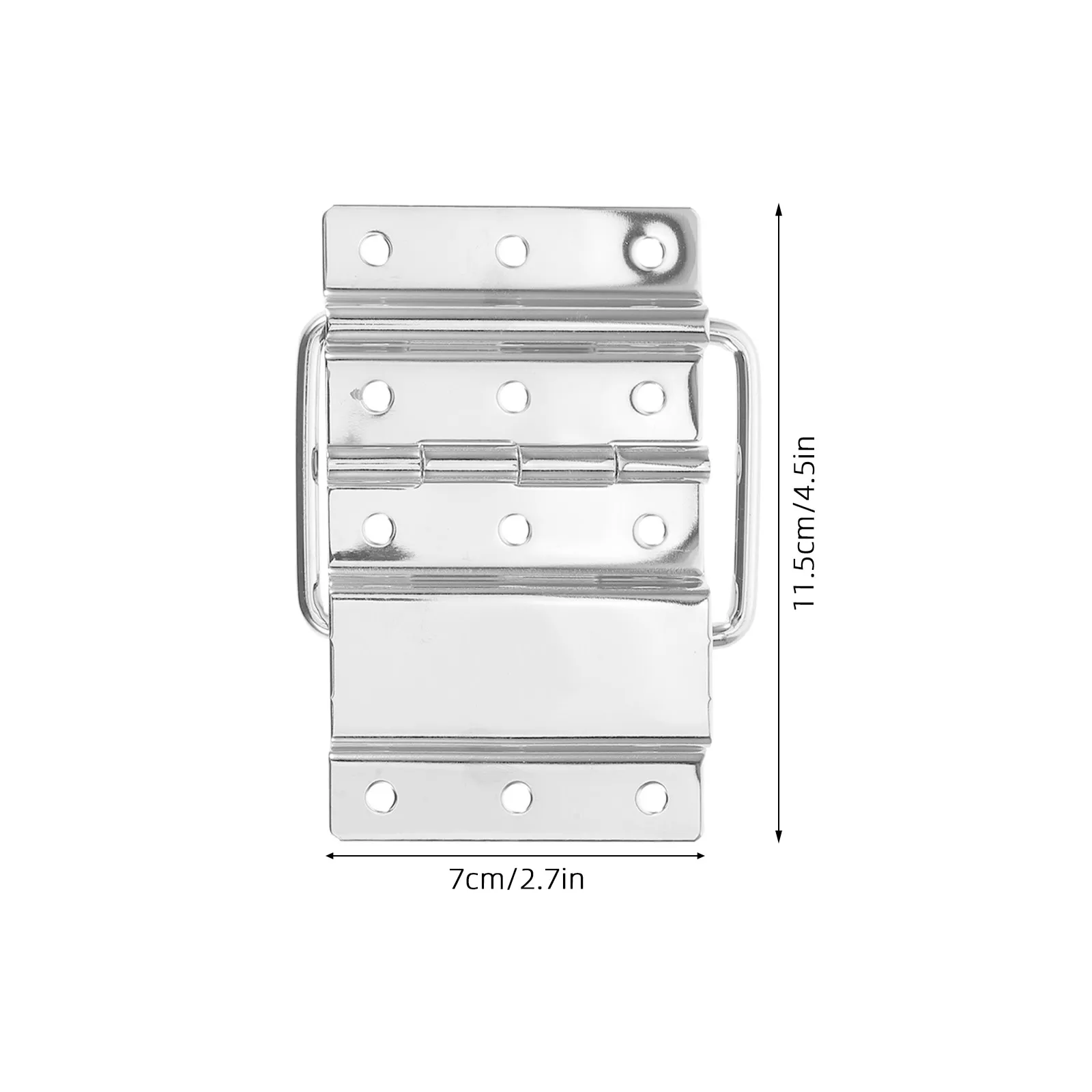 4Pcs Flight Case Foldable Hinges Heavy Duty Detachable Toolbox Metal Hinges Lift Off Supports for Wooden Box Road Case Hardware