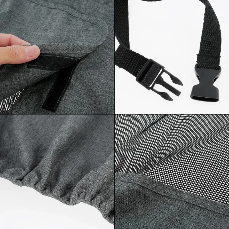 아기 유모차 범용 UPF 50+ 태양 보호기 그늘 정전 커버 유모차 방패 캐노피 유모차 비 차양(메쉬 창 포함)