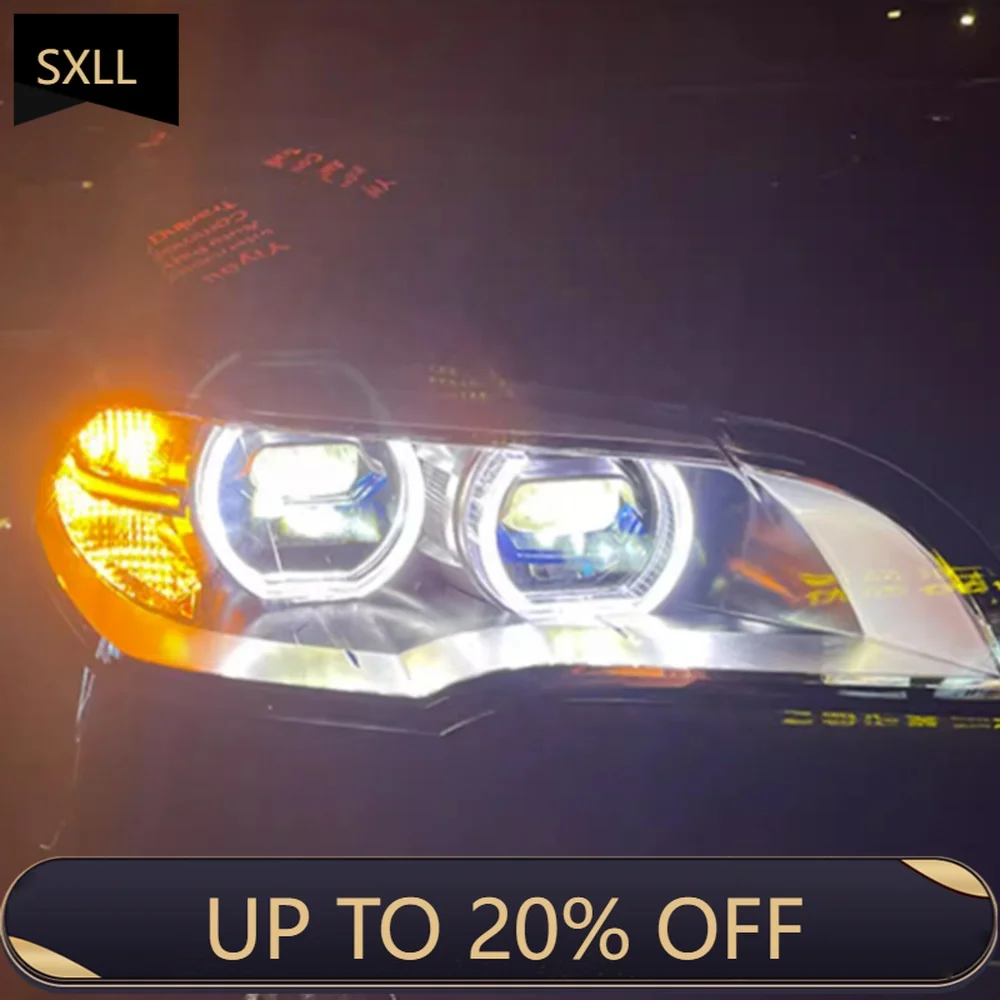 

SXLL X5 E70 2007-2013 Обновление фар Светоизлучающий диод Лазерный стиль Замена DRL Дневный луч света