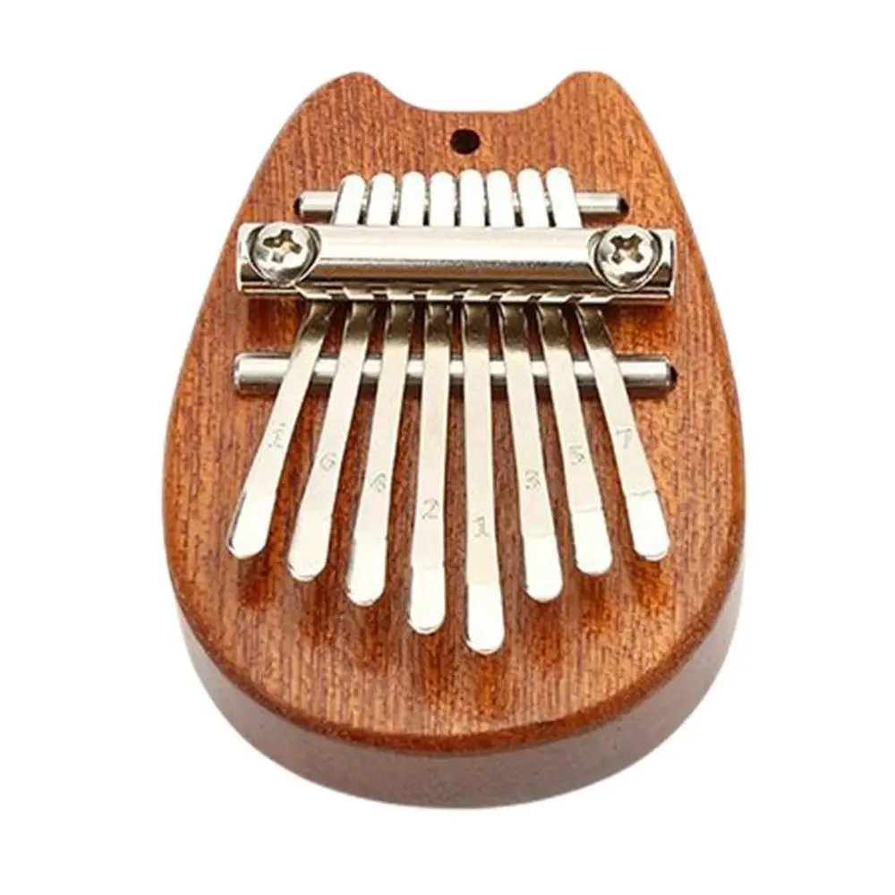 Houten Vingerharp Volwassen Toetsenbord Instrument Kindercadeau Gemakkelijk te leren Marimba 8-toetsen Mini Kalimba Duimpiano Mbira Vingerpiano