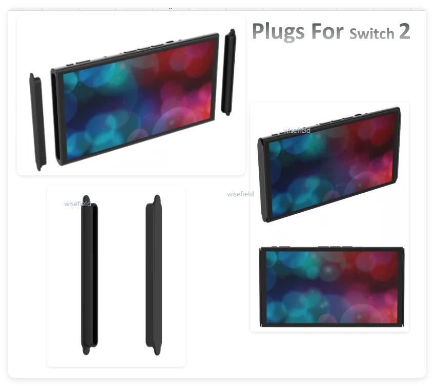 

for Ns switch 2 Silicone Protector Dust plugs Cap For NS2 Console Both Sides Anti-Dust Plug Accessory