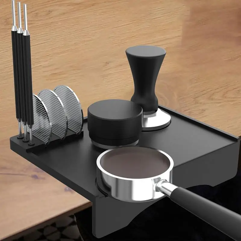 Impermeável Coffee Tamp Station Mat, Espresso Machine Acessório, Food Safe, 7.6x7.7 Polegada